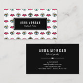Kitschy Eyes & Lips Makeup Artist Visitekaartje (Voorkant / Achterkant)