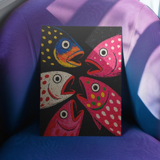 Kitschy Fish Poster of ontkoppelingspapier
