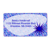 Kitschy Fun Pattern Fifties Mid-Century Art Etiket (Voorkant)