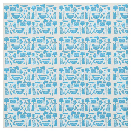 Kitschy Kitchen Pattern Stof (Swatch)