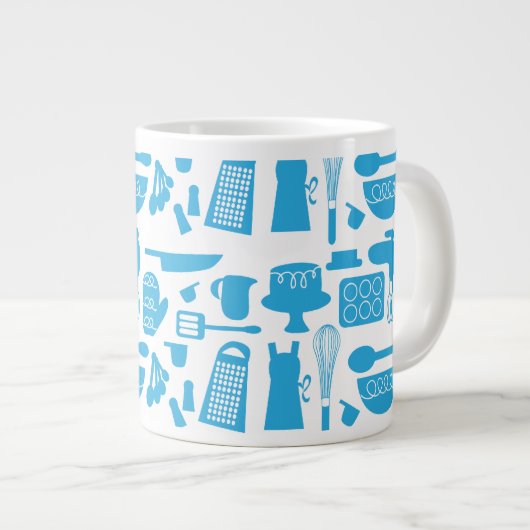 Kitschy Kitchenware Pattern Grote Koffiekop (Voorkant rechts)