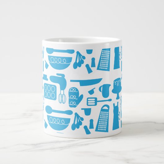 Kitschy Kitchenware Pattern Grote Koffiekop (Voorkant)