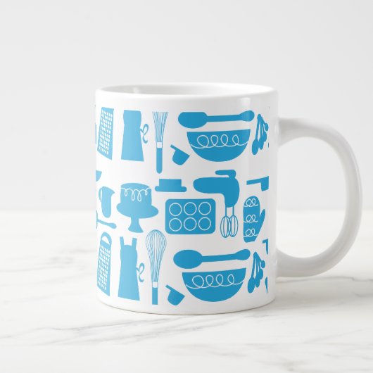 Kitschy Kitchenware Pattern Grote Koffiekop (Rechts)