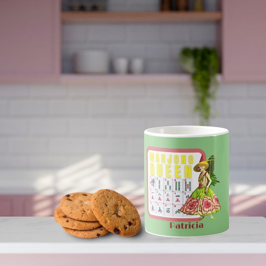 Kitschy Mahjong Persoonlijk Koffiemok