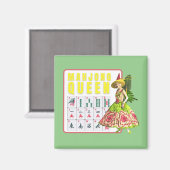 Kitschy Mahjong Queen Magneet (Voorkant / Achterkant)
