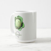 Kitschy Modern Granny Garden Haakkool Naam Koffiemok (Voorkant links)