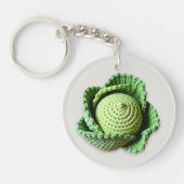 Kitschy Modern Granny Garden Haakkool Naam Sleutelhanger (Voorkant)