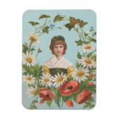 Kitschy Retro German Valentine's Card, 1884 Magneet (Verticaal)