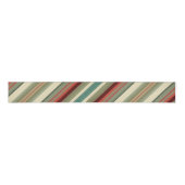 Kitschy Santa and Ornaments Complimentary Stripes Grosgrain Lint (Voorkant)