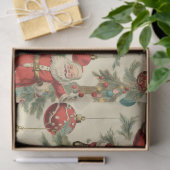 Kitschy Santa and Ornaments Tissuepapier (Geschenk)