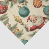 Kitschy Santa and Ornaments  Tissuepapier (Detail)