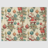 Kitschy Santa and Ornaments  Tissuepapier (Voorkant)