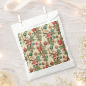 Kitschy Santa and Ornaments Wrapping Paper Bedankzakje (Geknipt)