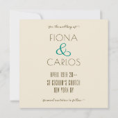 Kitschy  Save the Date Kaart Sjabloon (Achterkant)