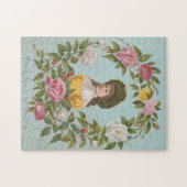 Kitschy Vintage German Valentine's Card, 1884 Legpuzzel (Horizontaal)