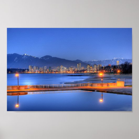 Kitsilano Beach, Vancouver, Canada Poster (Voorkant)