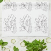 Kitsu Kitsa Kat Oekraïense Perogies Theedoek (Gevouwen)