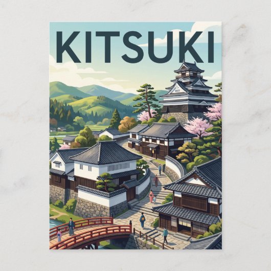 Kitsuki Japan Briefkaart (Voorkant)