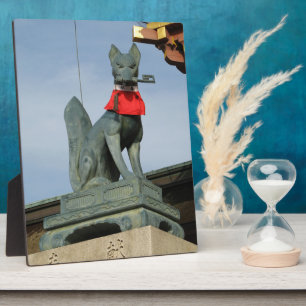 Kitsune キツネ (Vos) met Sleutel in de Mond Fotoplaat