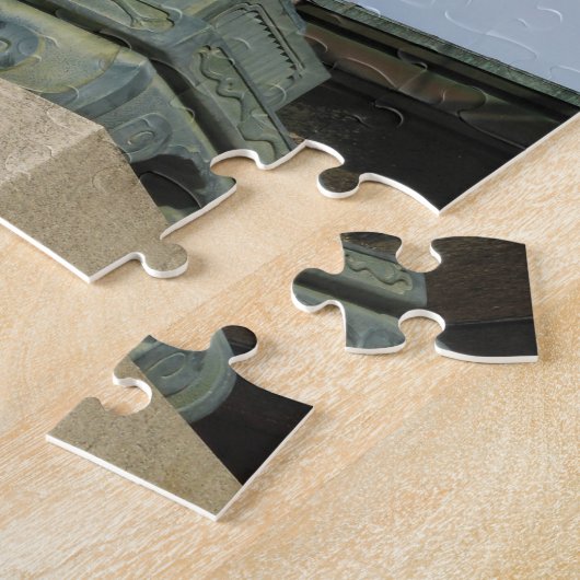 Kitsune キツネ (Vos) met Sleutel in de Mond Legpuzzel (Zijkant)