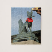 Kitsune キツネ (Vos) met Sleutel in de Mond Legpuzzel (Verticaal)