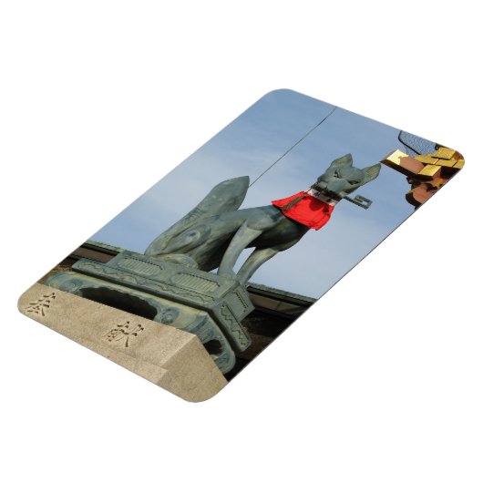 Kitsune キツネ (Vos) met Sleutel in de Mond Magneet (Linkerzijde)