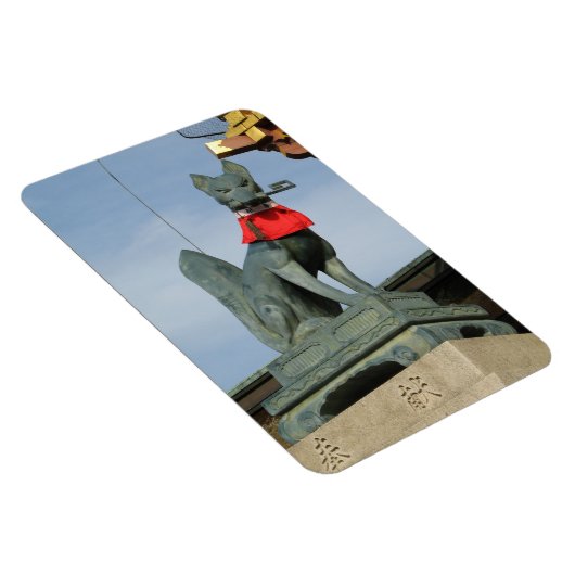 Kitsune キツネ (Vos) met Sleutel in de Mond Magneet (Rechterzijde)