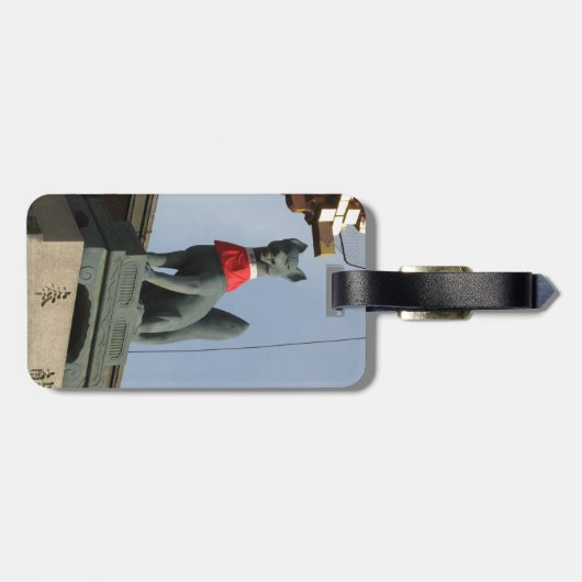 Kitsune キ ツ ネ (Fox) met juweel in de mond Bagagelabel (Achterkant horizontaal)