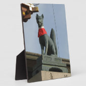 Kitsune キ ツ ネ (Fox) met juweel in de mond Fotoplaat (Zijkant)