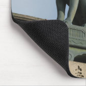 Kitsune キ ツ ネ (Fox) met juweel in de mond Muismat (Hoek)