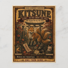 Kitsune, Antiek Circusmonster Briefkaart