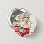 Kitsune Button (Voorkant /achterkant)