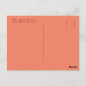 Kitsune en Columbine Flowers Briefkaart (Achterkant)