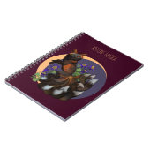 Kitsune en Columbine Flowers Notitieboek (Linkerzijde)