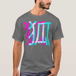 Kitsune Fo Japan Glitch Anime Esthetiek Vaporwa T-shirt
