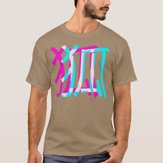 Kitsune Fo Japanese Glitch Anime Aesthetic Vaporwa T-shirt