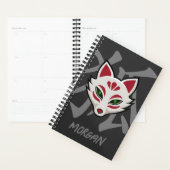 KITSUNE Fox Mask - gepersonaliseerde street art Planner (Display)