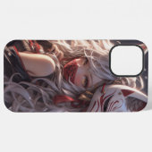 Kitsune Fox Mask Samurai Girl Japans iPhone Hoesje (Achterkant horizontaal)