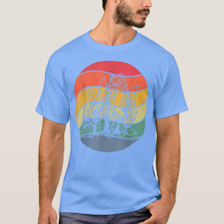 Kitsune Fox met veel tapijtenbloesem T-shirt