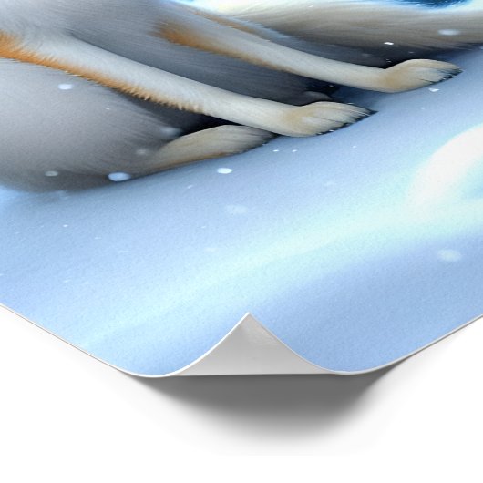 kitsune fox prachtige kunst poster (Hoek)