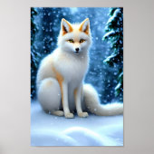 kitsune fox prachtige kunst poster (Voorkant)