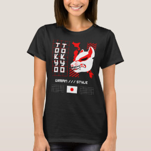Kitsune Fox Tokio Stad T-shirt