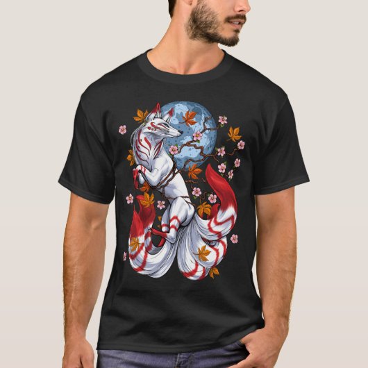 Kitsune Japanese Fox T-shirt (Voorkant)