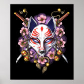 Kitsune Japans fox-masker Poster (Voorkant)