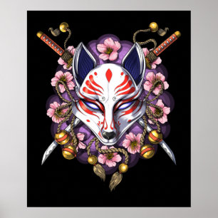 Kitsune Japans fox-masker Poster