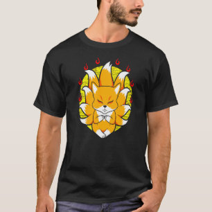 Kitsune Japans Kami Inari Fox Praktijk Mindful Y T-shirt