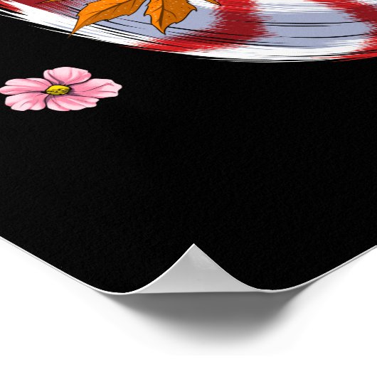 Kitsune Japanse Fox Poster (Hoek)