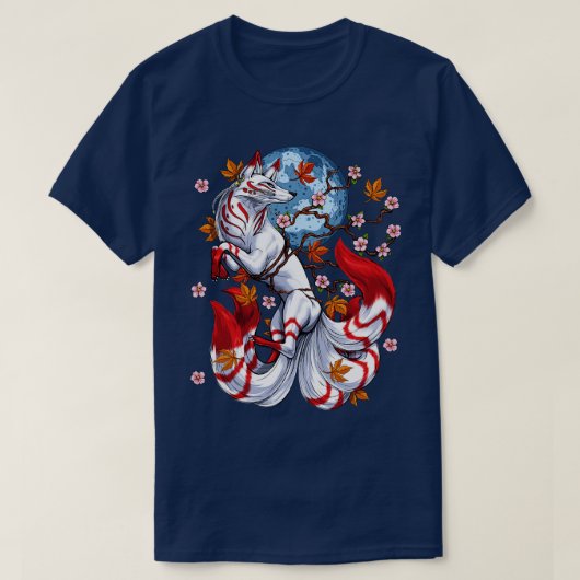 Kitsune Japanse Fox T-shirt (Design voorkant)