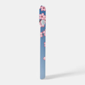 Kitsune Kokeshi Doll - Black Fox Geisha Girl iPhone 15 Case (Linkerkant)