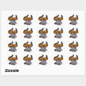 Kitsune Life Vierkante Sticker (Vel)
